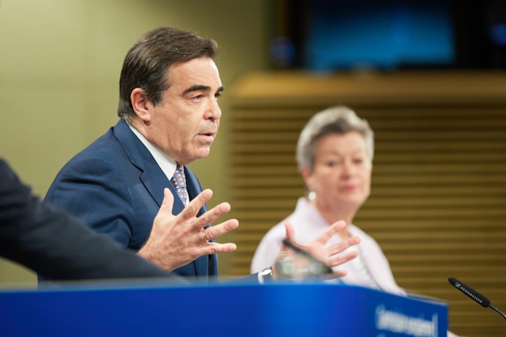 Read-out of the weekly meeting of the von der Leyen Commission by Margaritis Schinas, Vice-President of the European Commission, and Ylva Johansson, European Commissioner, on the Schengen strategy