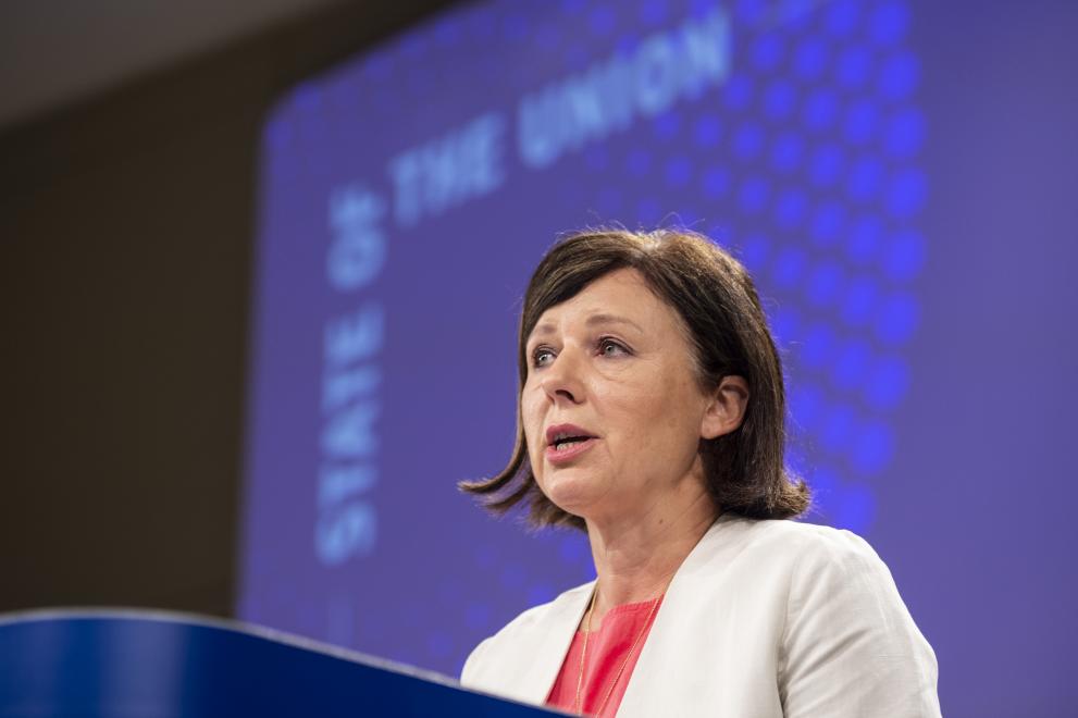 Press conference by Věra Jourová, Vice-President of the European Commission, on improving safety of journalists in the European Union