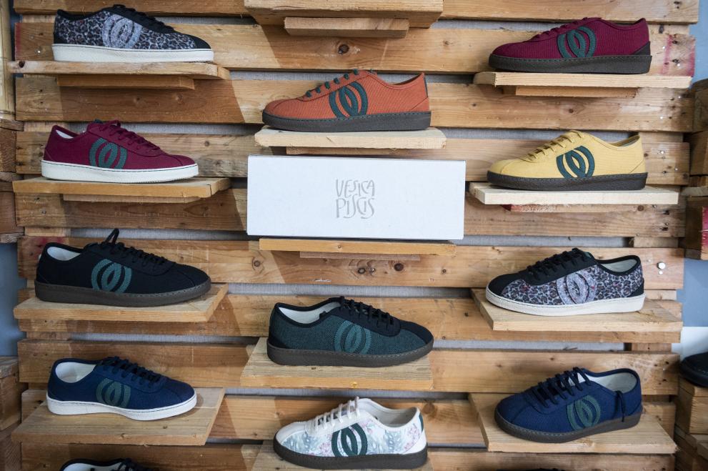 Circular economy and sustainable footwear -  Shoe company Vesica Piscis in Spain and partners
