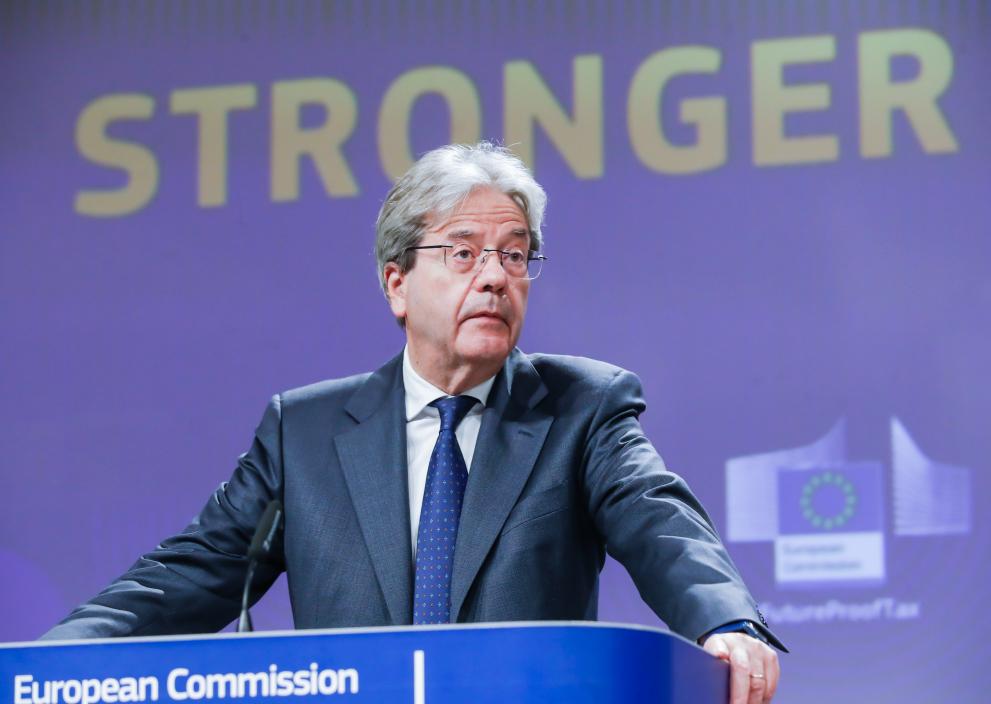 Press conference by Paolo Gentiloni, European Commissioner, on a debt-equity bias reduction allowance for businesses (DEBRA)